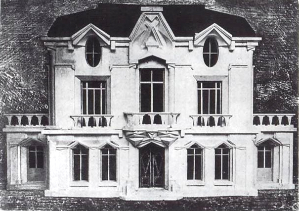 File:Raymond Duchamp Villon, La Maison Cubiste, Projet d'Hotel (Cubist House), in Les Peintres Cubistes, Guillaume Apollinaire, 17 March 1913, Maison Figuiers et Cie.jpg