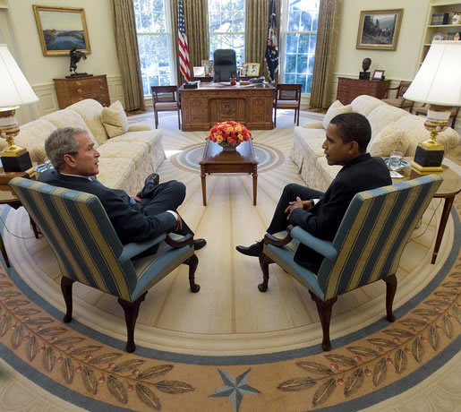 File:President George W. Bush and Barack Obama meet in Oval Office.jpg