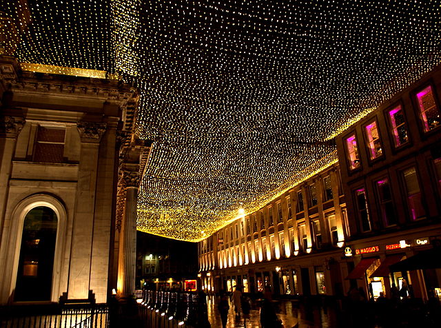 File:Glasgow Royal Exchange Square at night.jpg