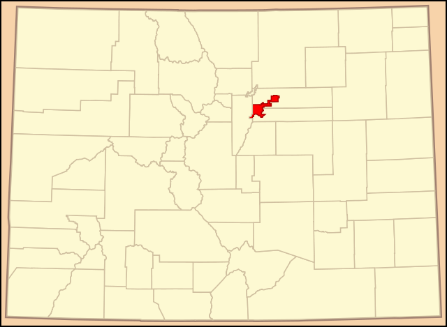File:Map of Colorado highlighting Denver County (colored).svg