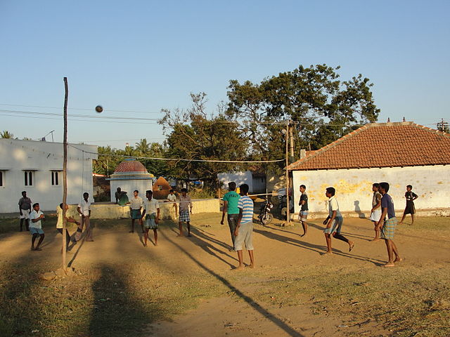File:A scene of Volleyball play in Ervadi village..JPG