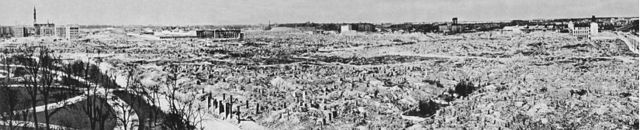 File:Warsaw Ghetto destroyed by Germans, 1945.jpg