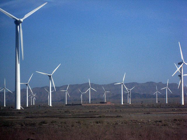 File:Wind farm xinjiang.jpg