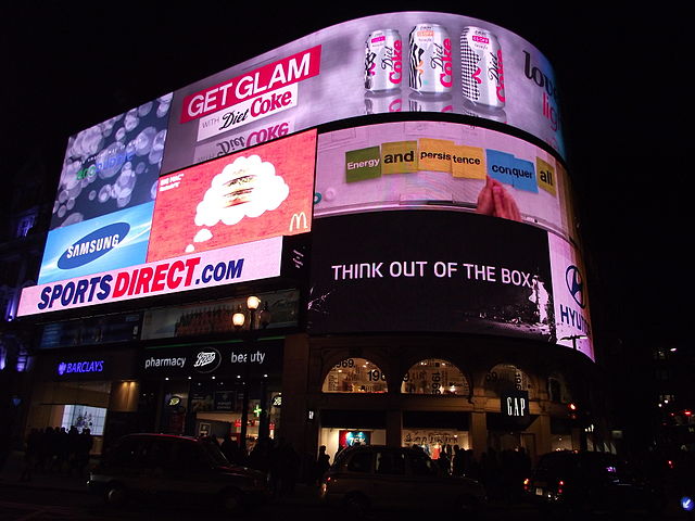 File:Piccadilly Circus by night January 2012.JPG