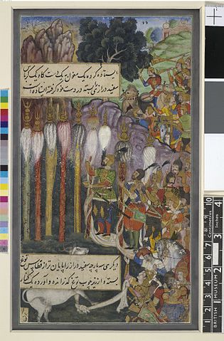 File:Babur and his army saluting the standards.jpg