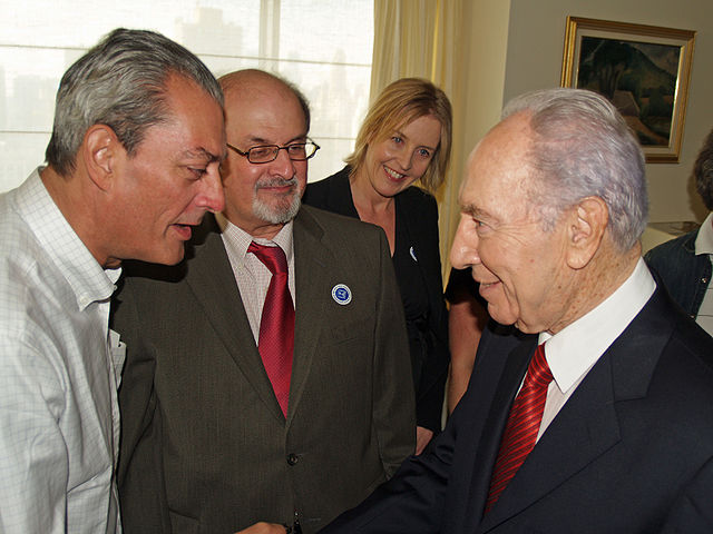 File:Paul Auster, Salman Rushdie and Shimon Peres.jpg