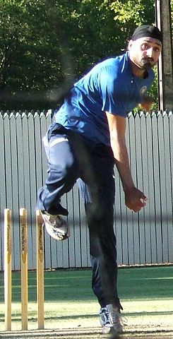File:Harbhajan Singh bowling.jpg