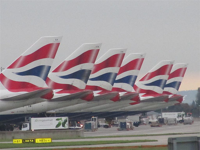 File:British Airways Boeing 747-400 tails at Heathrow.jpg
