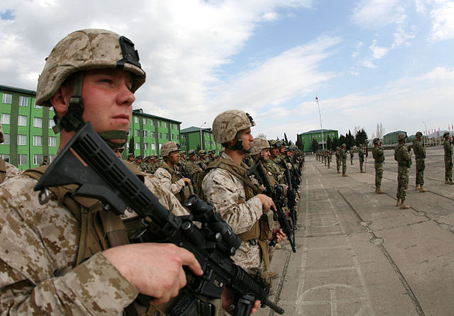 File:33rd LIB Georgia leaving for Afghanistan, 2011 (A).jpg