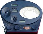 A blue 'e-meter', a ritual device used by the Church of Scientology.