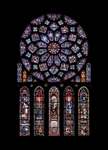 File:Chartres - cathédrale - rosace nord.jpg