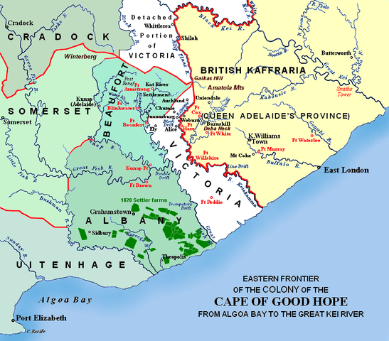 File:Eastern Frontier, Cape of Good Hope, ca 1835.png